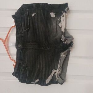 No Boundaries Black Ripped Style Shorts